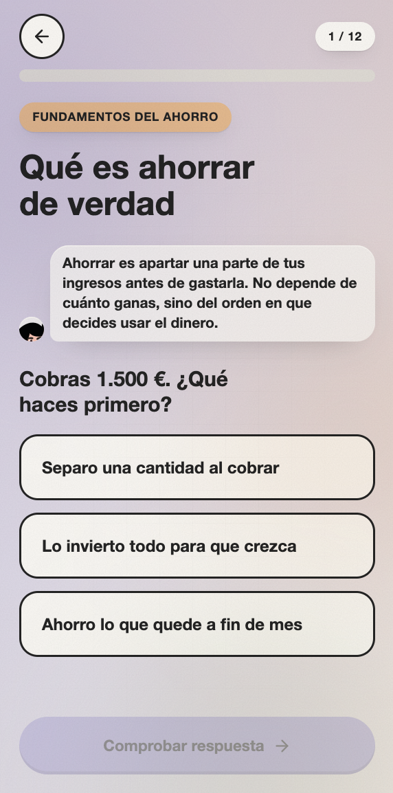 Quiz screen